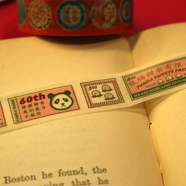 Panda Washi Tape Oriental Voyager nonslip refillable