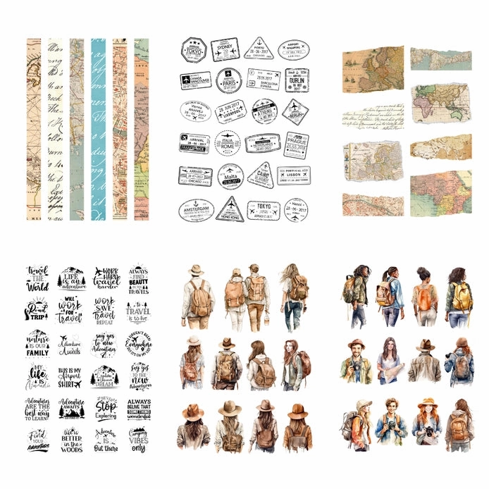 Travel The World Sticker Book solid