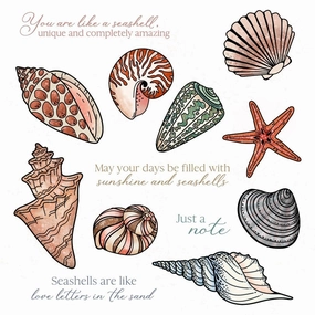 Seashells - 6X8 Stamp Set classic