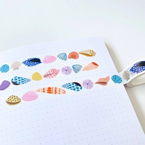 Seashells Washi Tape minimalist large