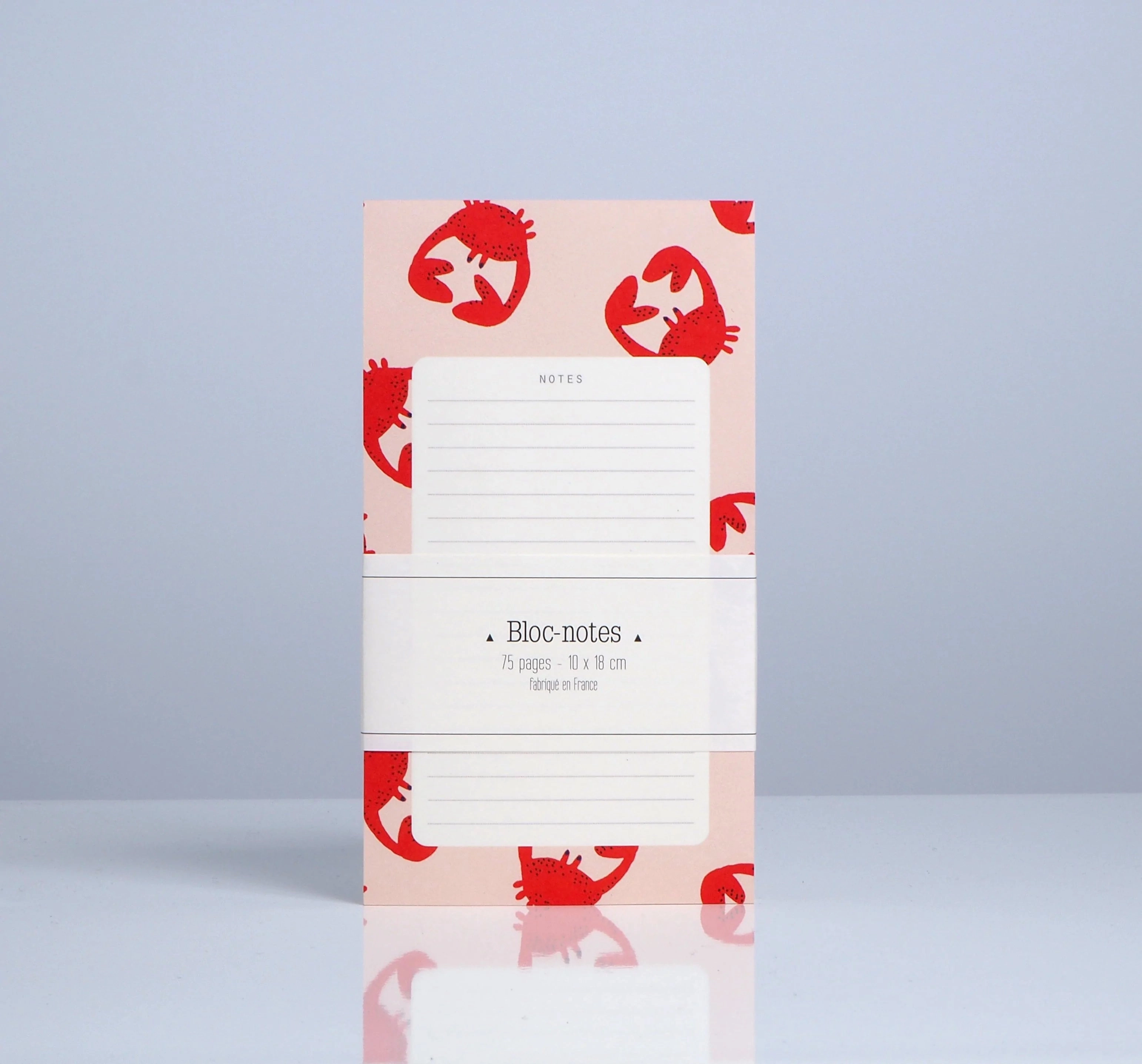 wooden premium Season Paper Collection Crabes Block Notepad