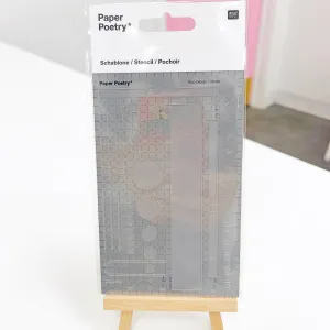 collectible everyday Journaling Stencil Basic