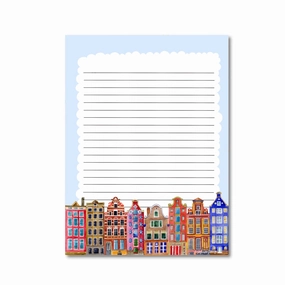 Buildings Of Amsterdam Notepad A5 cool adjustable
