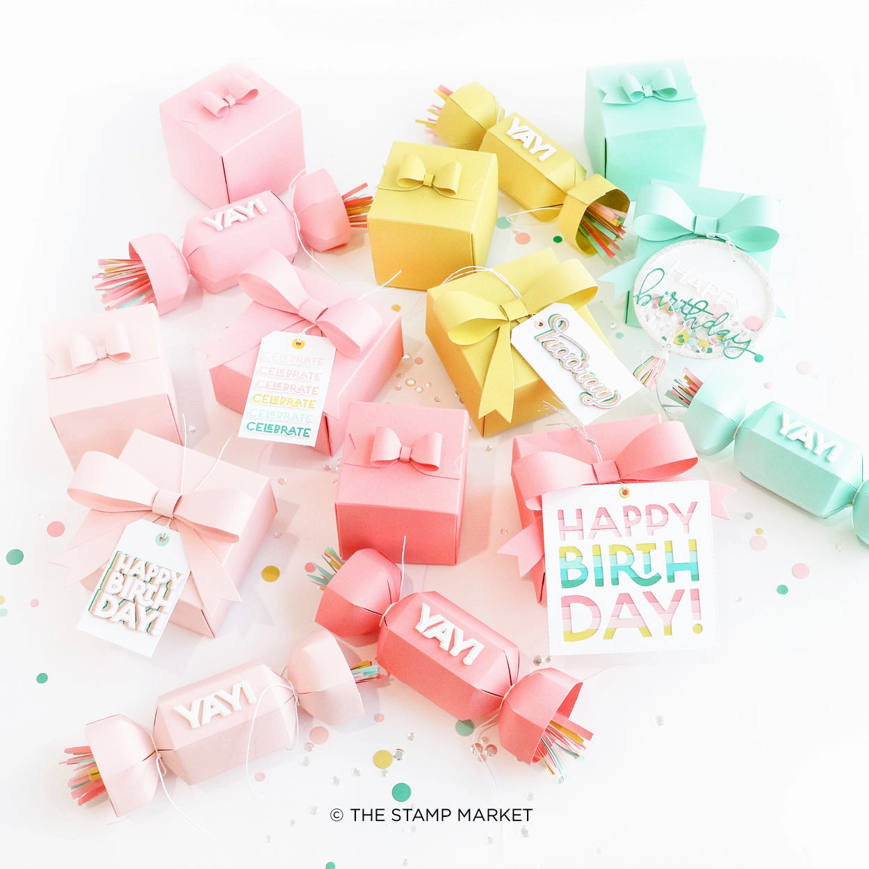 Cue The Confetti Stamp refined