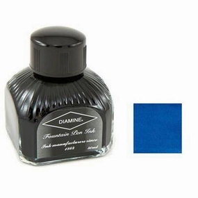 rubber boxed Diamine Bottled Ink 80Ml Majestic Blue