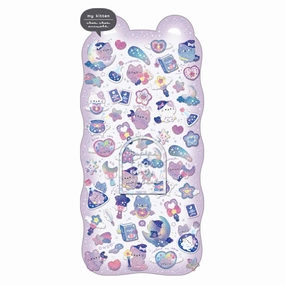 Happy Choa Choa Pop Puffy Sticker Sheet - Kitten sleek