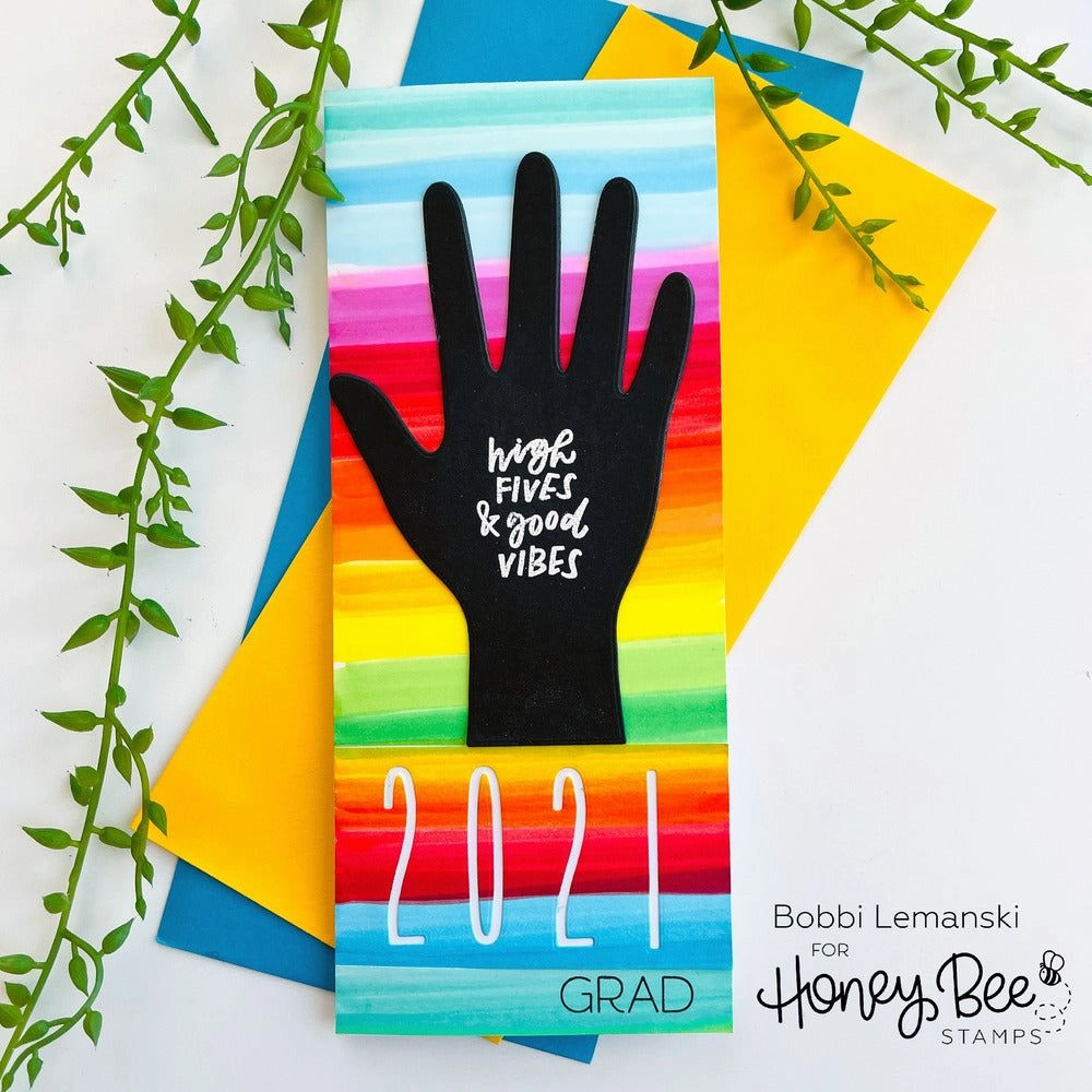 colorful High Five - 4X6 Stamp Set - Retiring!