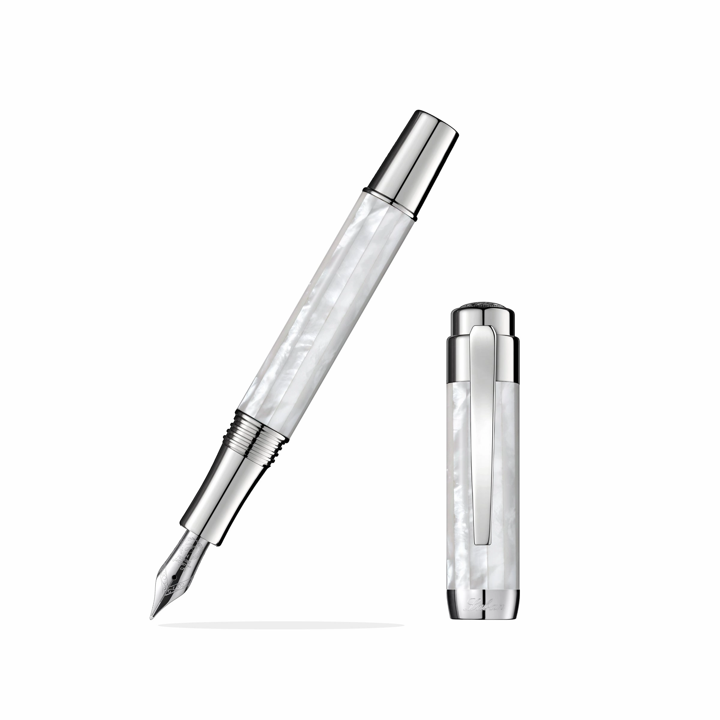 Laban Mother Of Pearl Fountain Pen portable steel