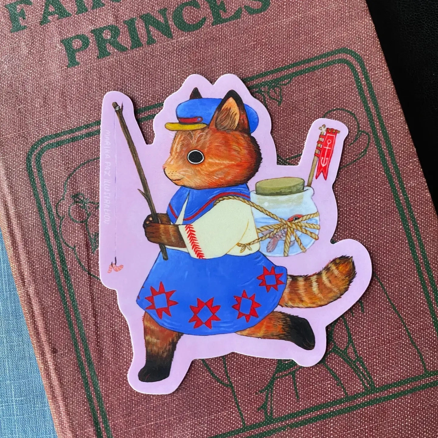 alloy tiny Marika Paz Vinyl Sticker - Fisher Cat