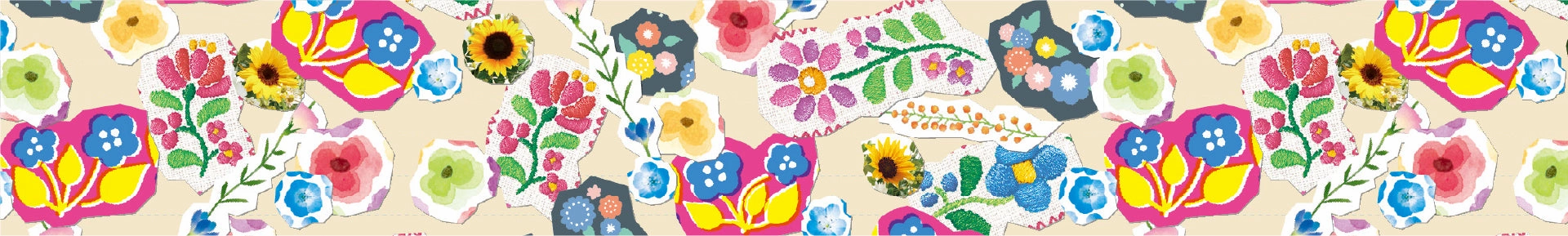 Mt Ex Washi Tape - Sticker Collage collapsible bulk