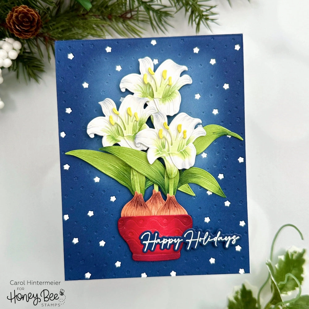 Seasonal Sentiments - 3X3 Stamp Set muted special