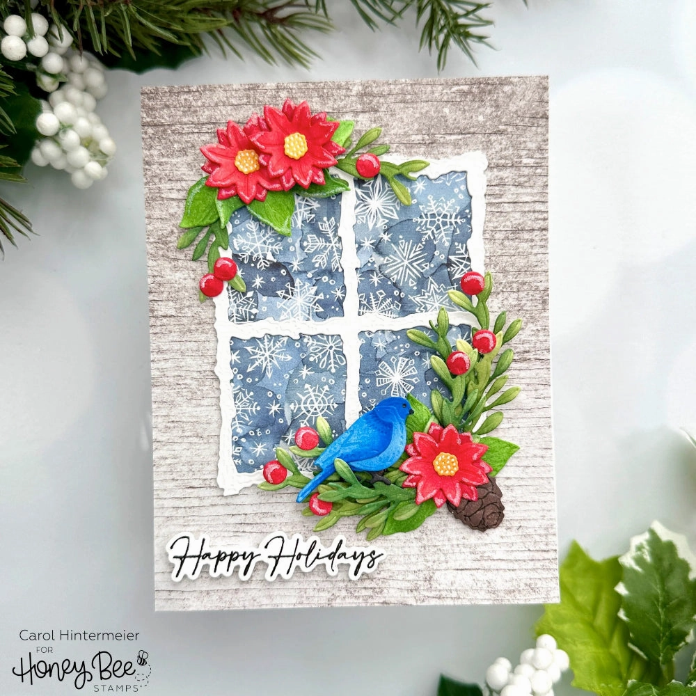 solid maxi Seasonal Sentiments - 3X3 Stamp Set