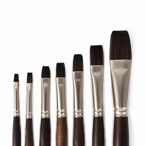 Textura Flat Synthetic Brush foldable matte