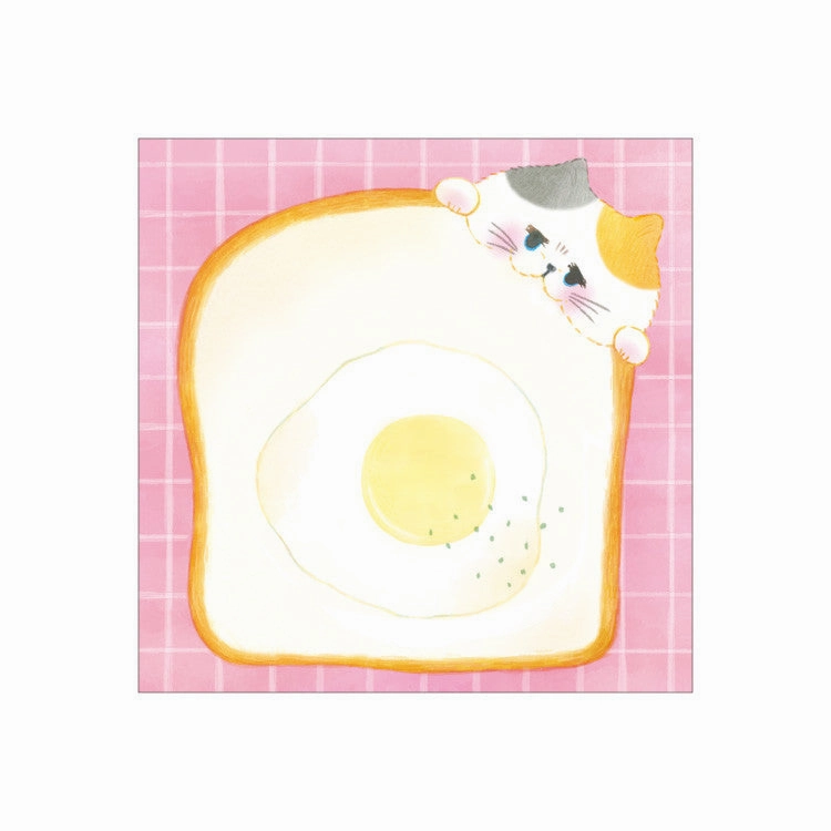 Yoko Hungry Kitty Sticky Notes rubber solid