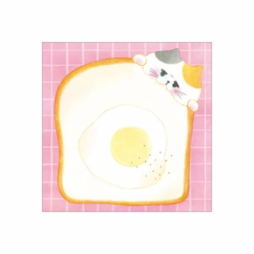 Yoko Hungry Kitty Sticky Notes rubber solid