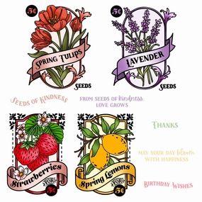 Seeds Of Kindness - 6X8 Stamp Set refillable