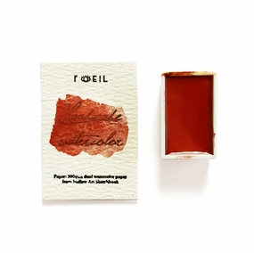 classic collectible Selenium Red Pr108 - Artist Grade Handmade Honey Based Watercolor Paint Full Pan 3.2Ml