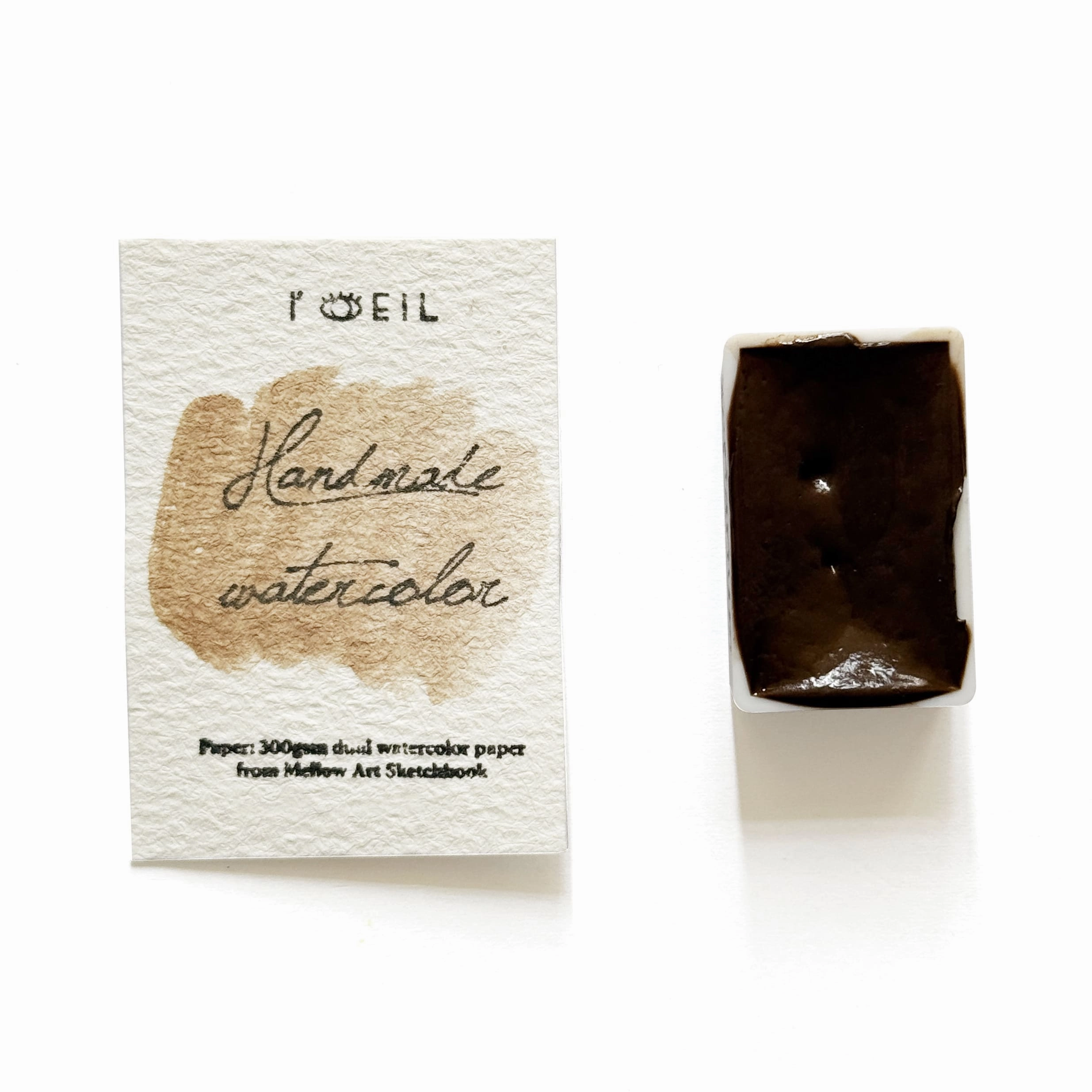 Septarium (Mineral) - Artist Grade Handmade Honey Based Watercolor Paint Full Pan 3.2Ml retractable cool