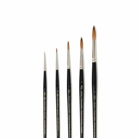 Series 7 Sable Round Paintbrush glass bright