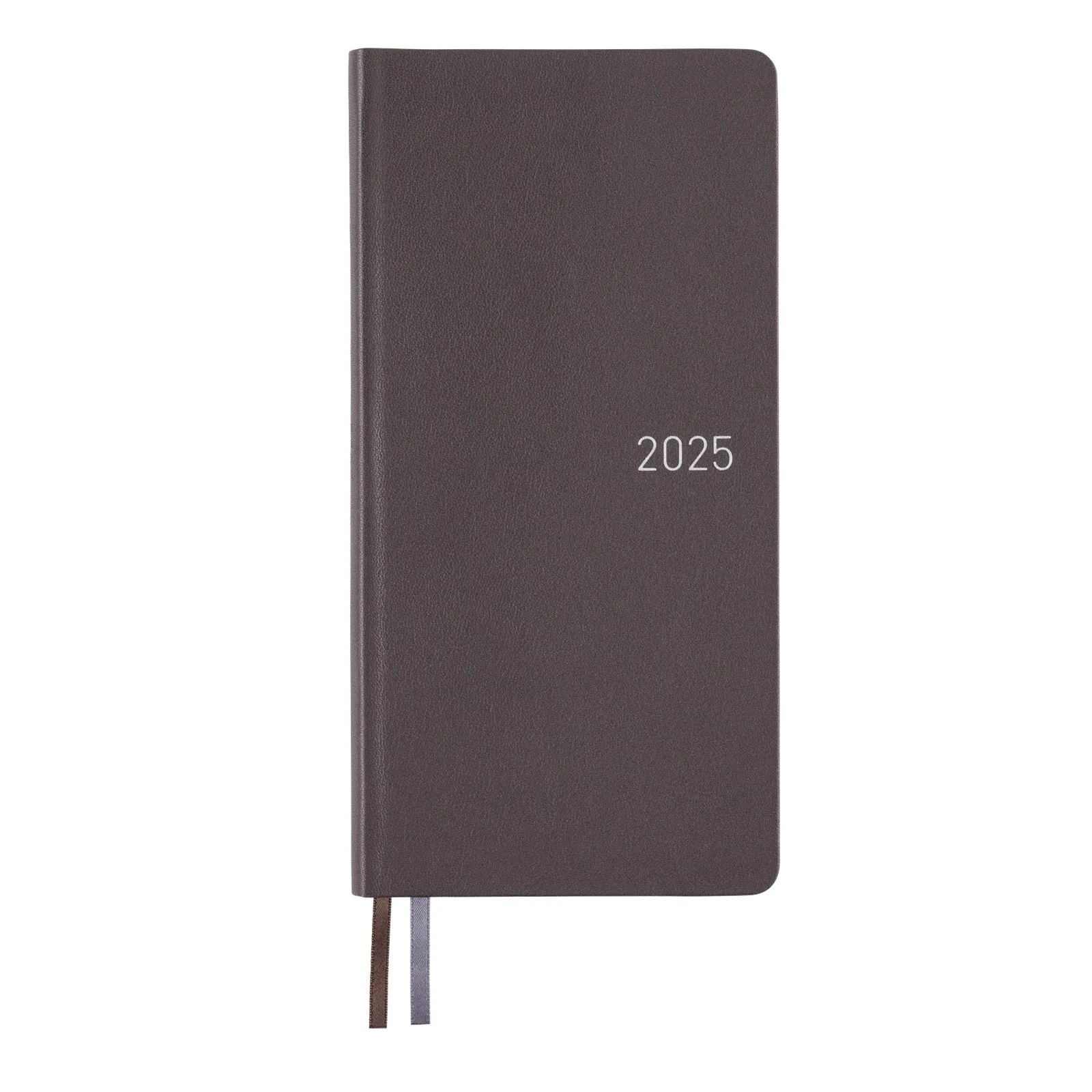 steel Hobonichi 2025 Weeks Leather Steel Gray