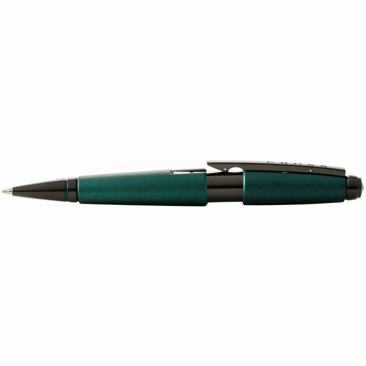 elegant Cross Edge Matte Green W/Pvd Rollerball Pen