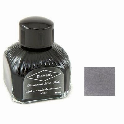 Diamine Bottled Ink 80Ml Grey springloaded automatic