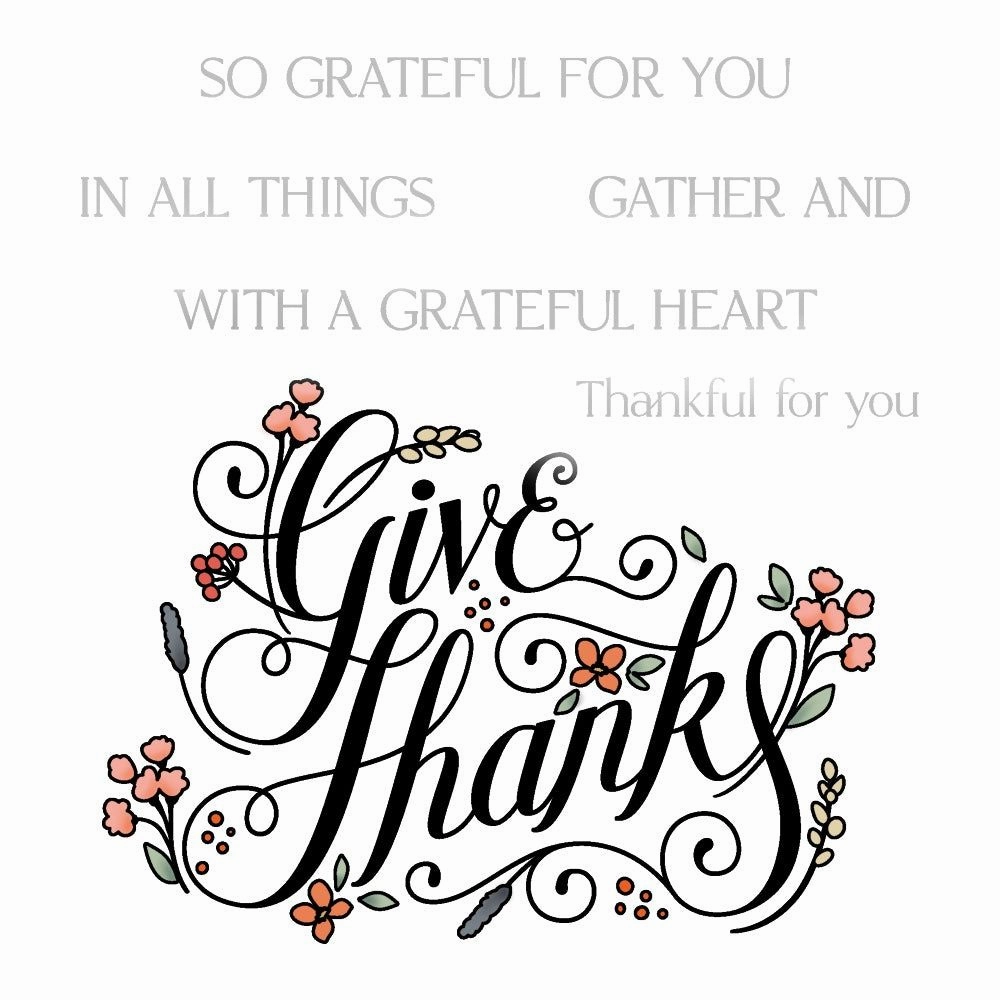 antislip Give Thanks - 4X5 Stamp Set