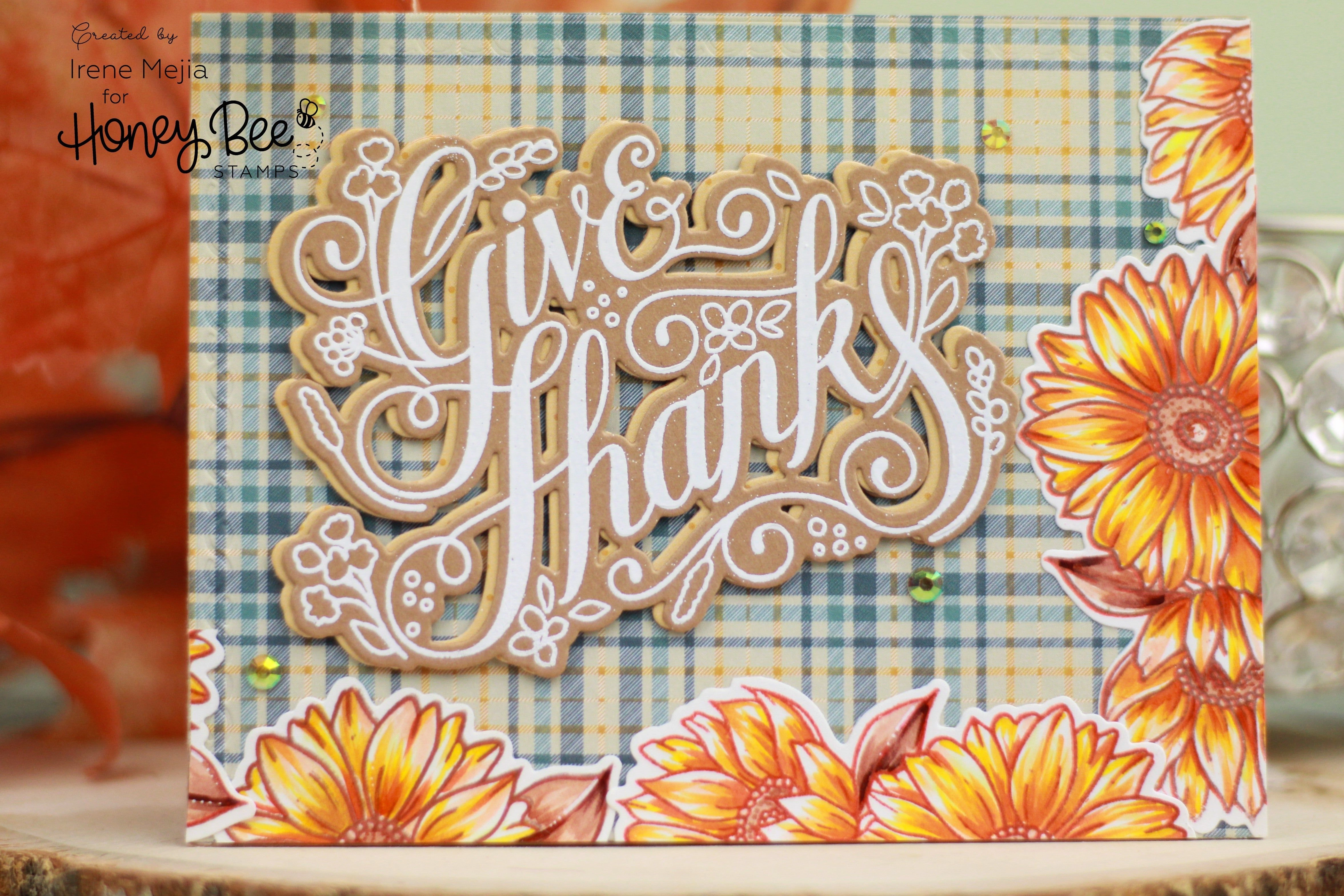 Give Thanks - 4X5 Stamp Set square