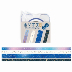 wholesale affordable Hosomasu Masking Tape With Case - Starry Sky