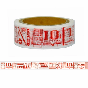 classic Life Washi Tape 10Th Anniversary Limited Edition - Vermilion (Red)