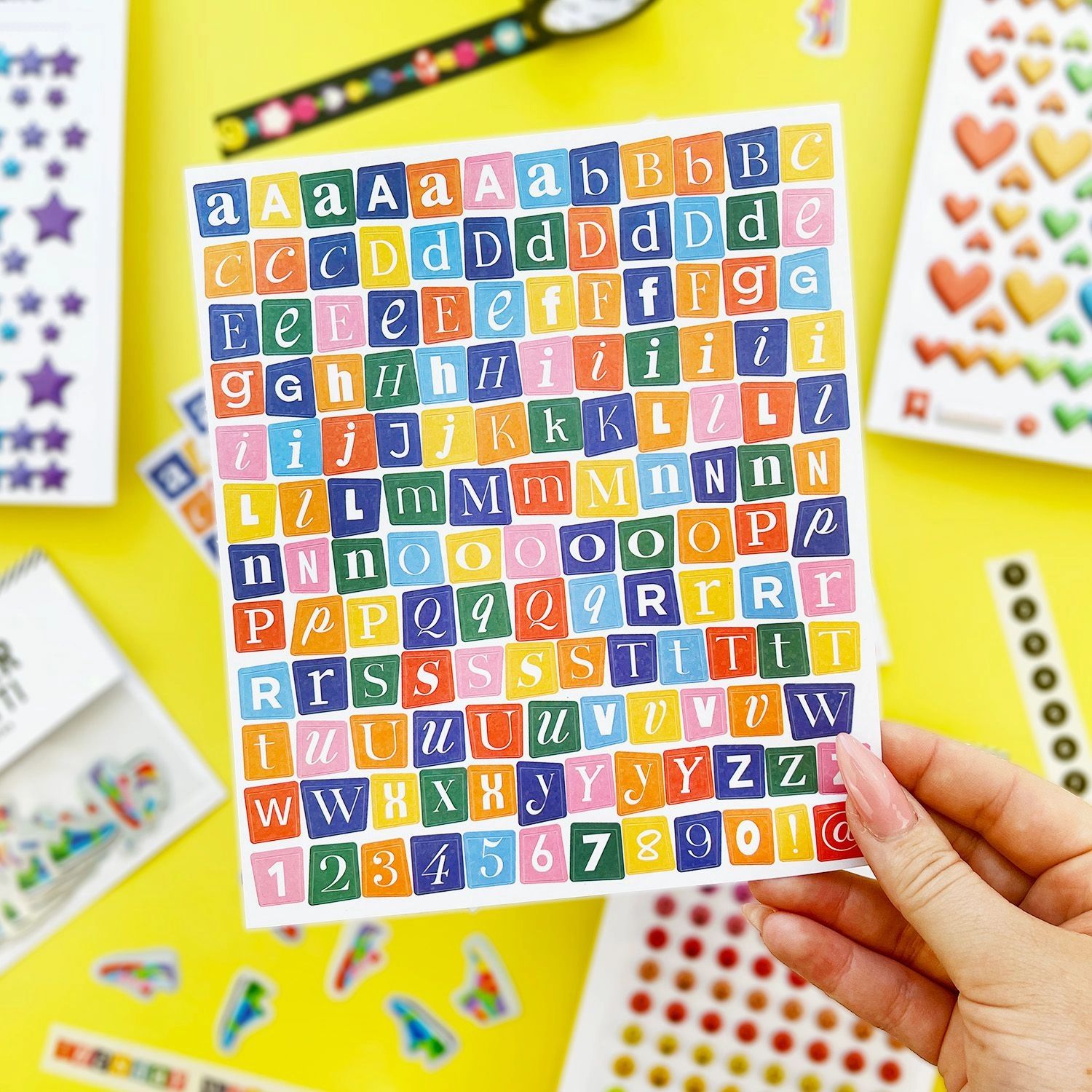 locking Mix & Mingle Big Alphabet Stickers (5Ct)