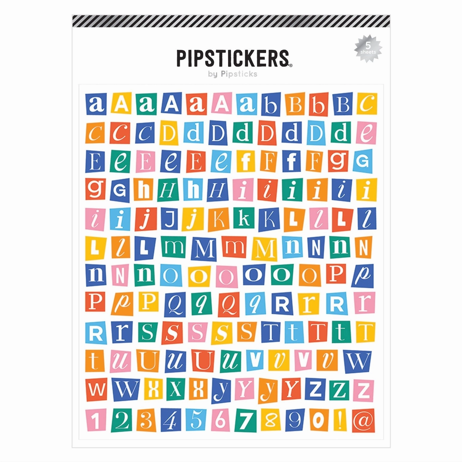 slim multipurpose Mix & Mingle Big Alphabet Stickers (5Ct)