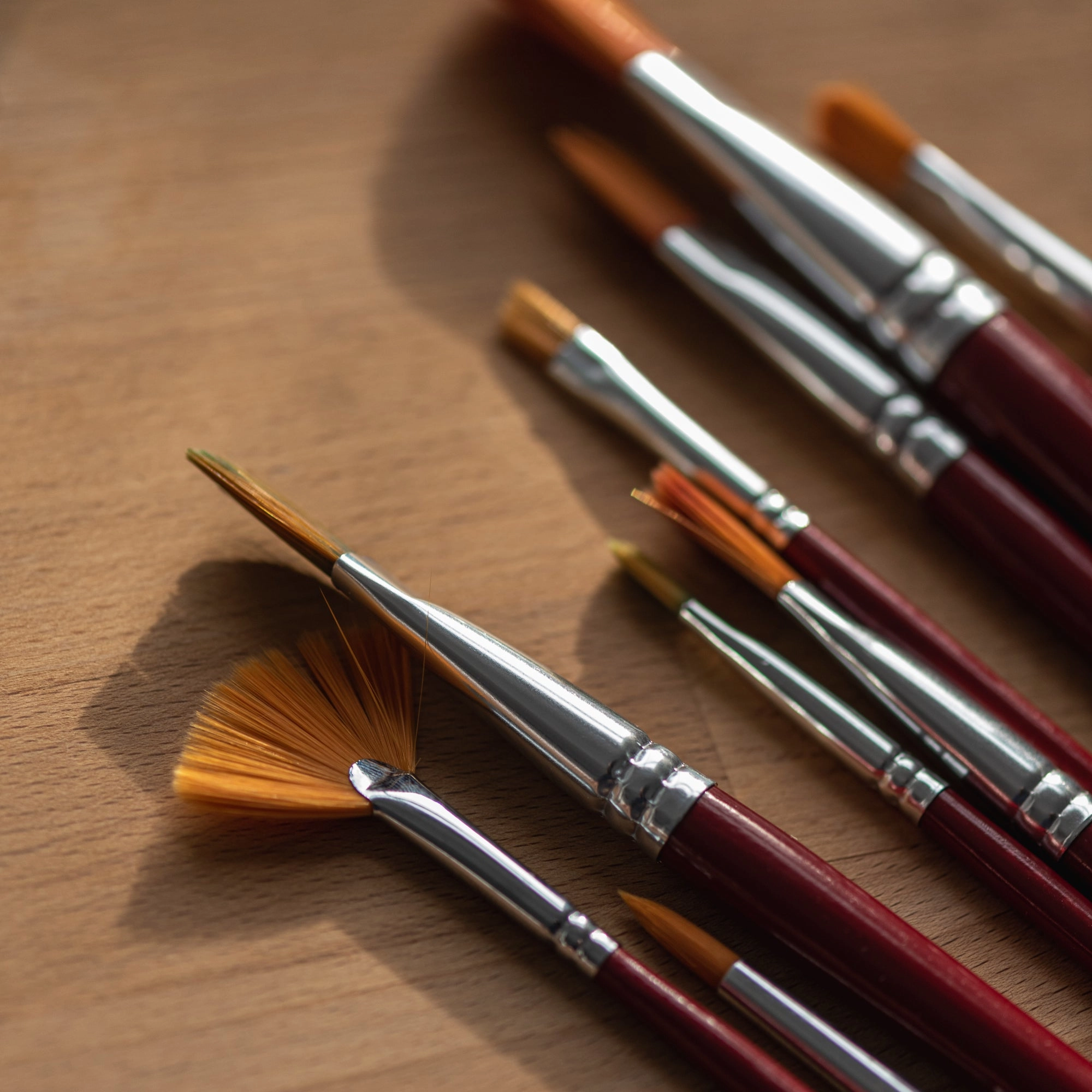 Set Of 12 Deserres Paintbrushes pack glossy