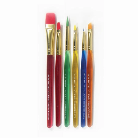Set Of 6 Deluxe Brushes For Beginners nonslip everyday