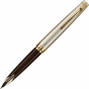 Open Box Pilot E95S Burgundy And Ivory Fountain Pen handy