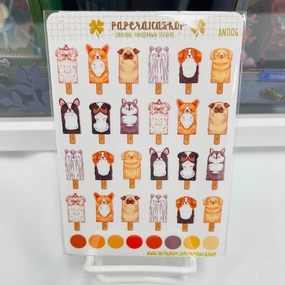 professional quickdry Paperaicashop Doggo Popsicles Planner Sticker