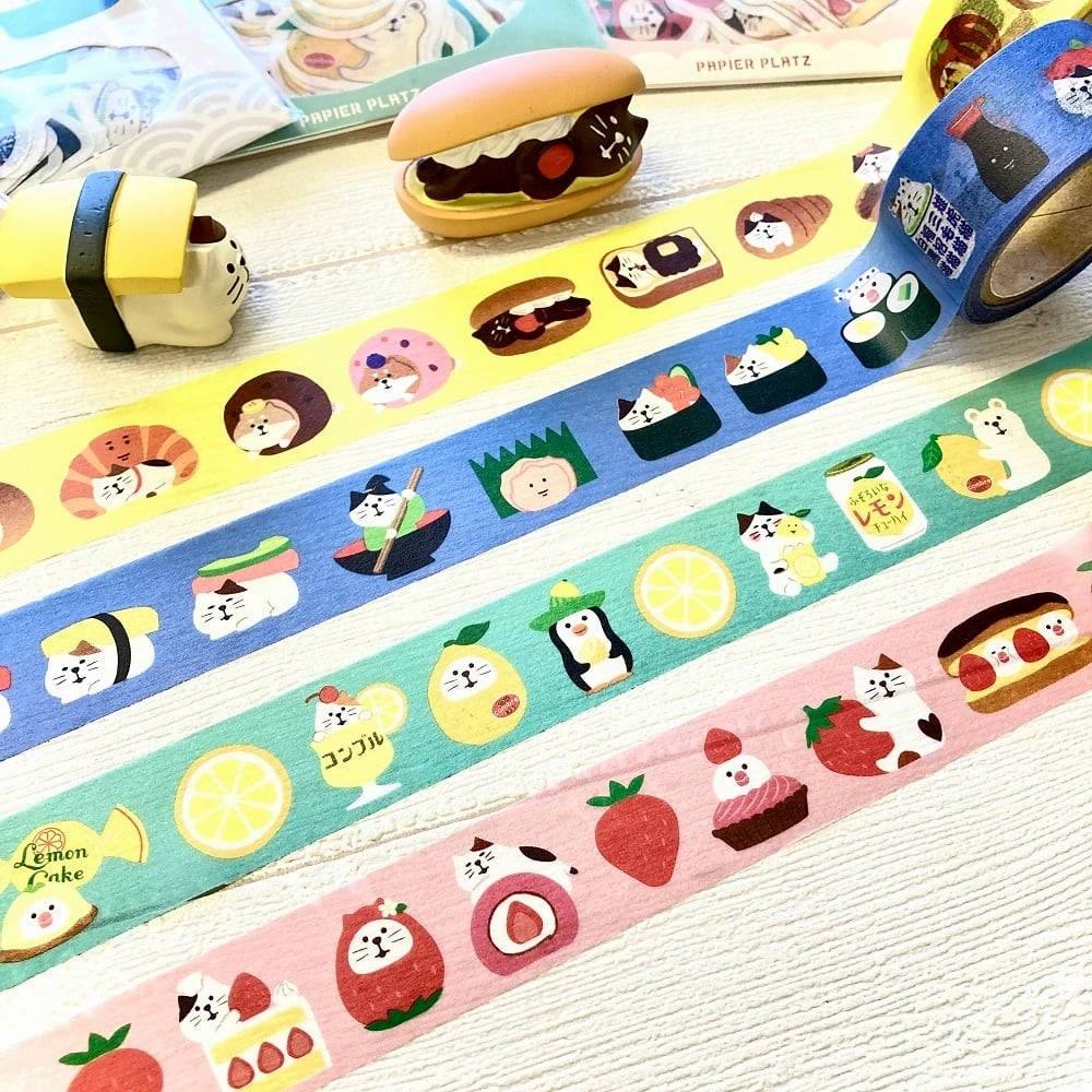 nonslip magnetic Papier Platz X Concombre Washi Tape - Sushi
