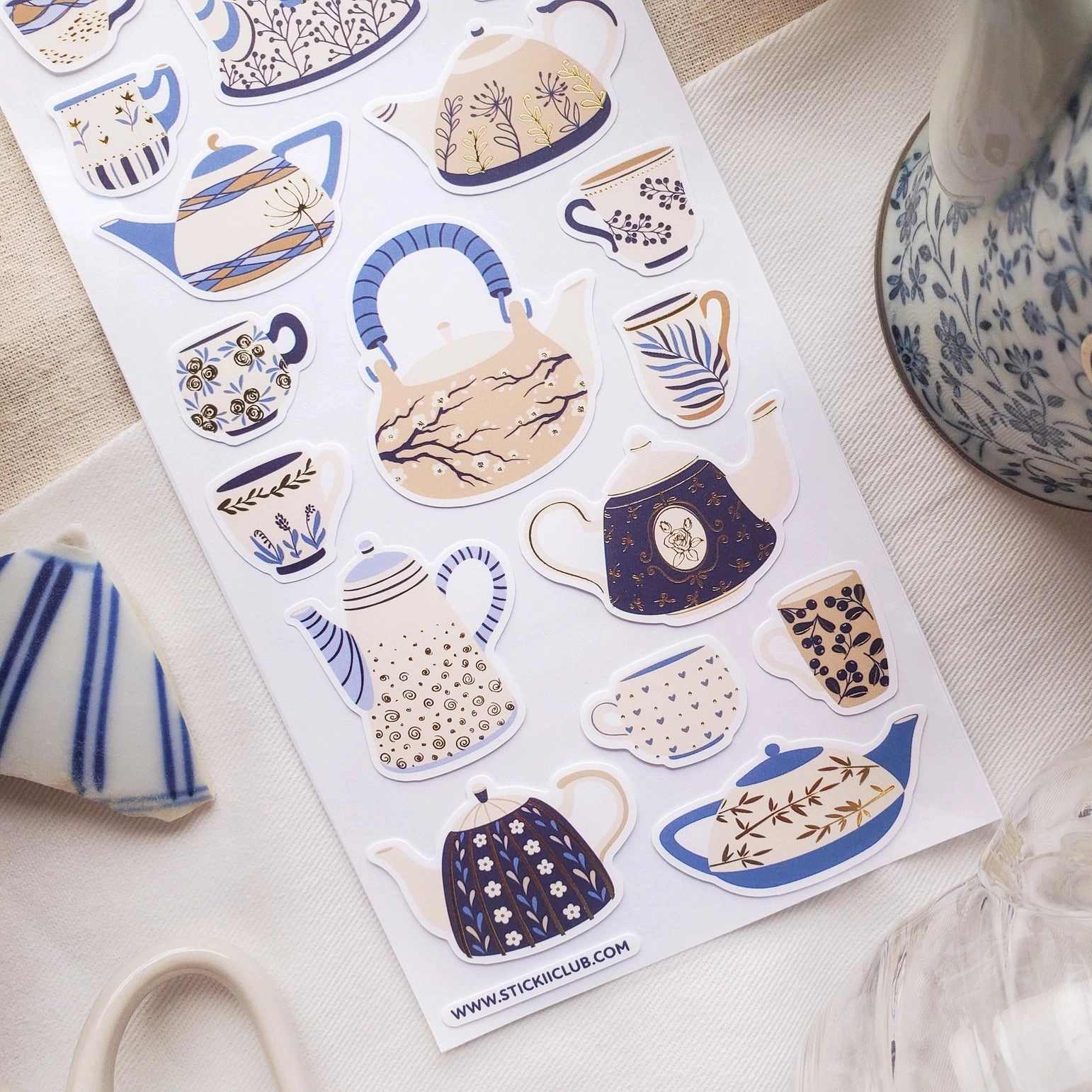 Stickii Tea For Two Sticker Sheet warm