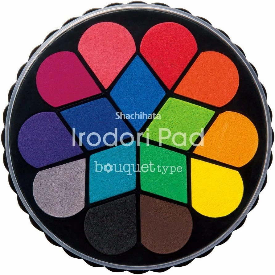 Shachihata Irodori Stamp Pad - Bouquet Type short loose