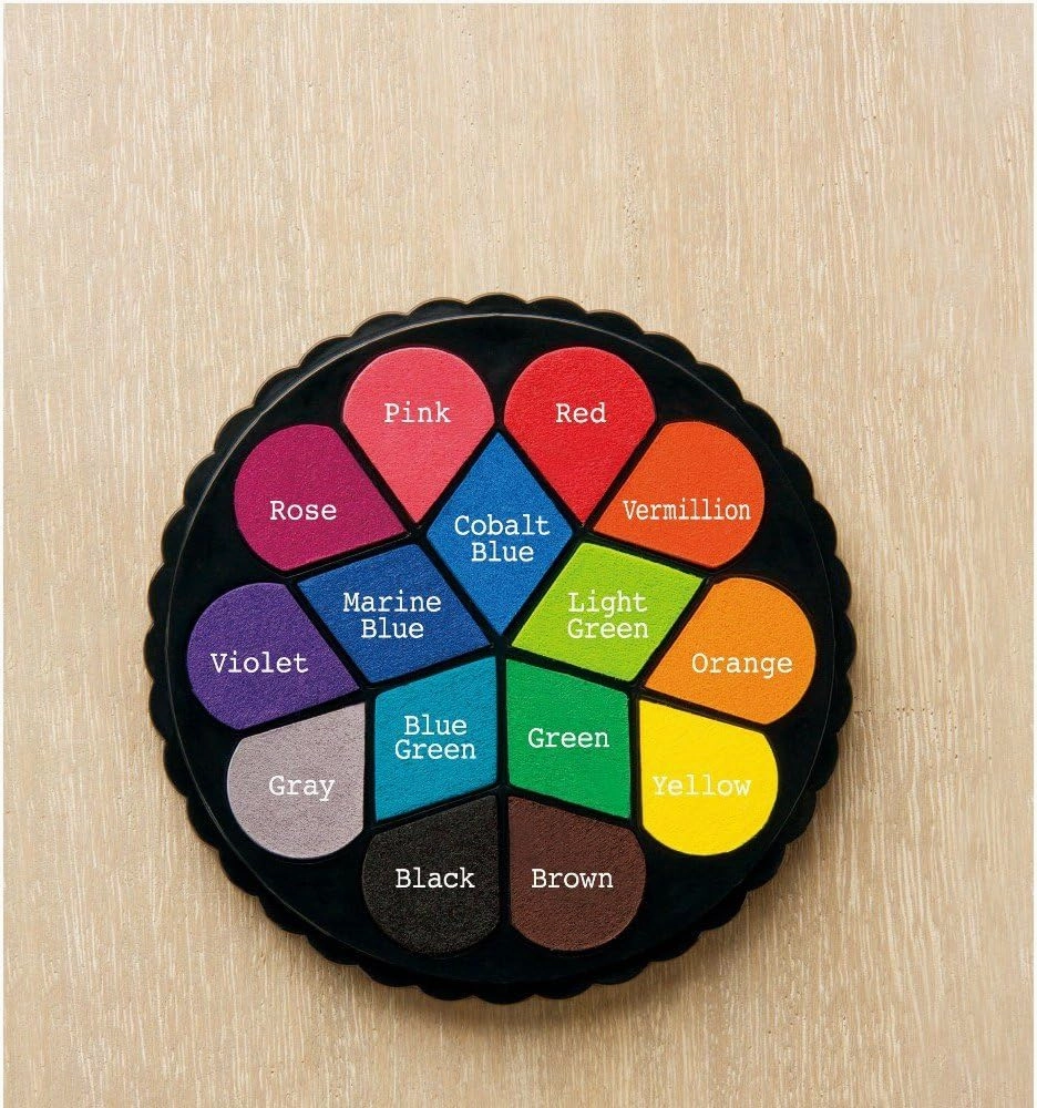Shachihata Irodori Stamp Pad - Bouquet Type luxury colorful