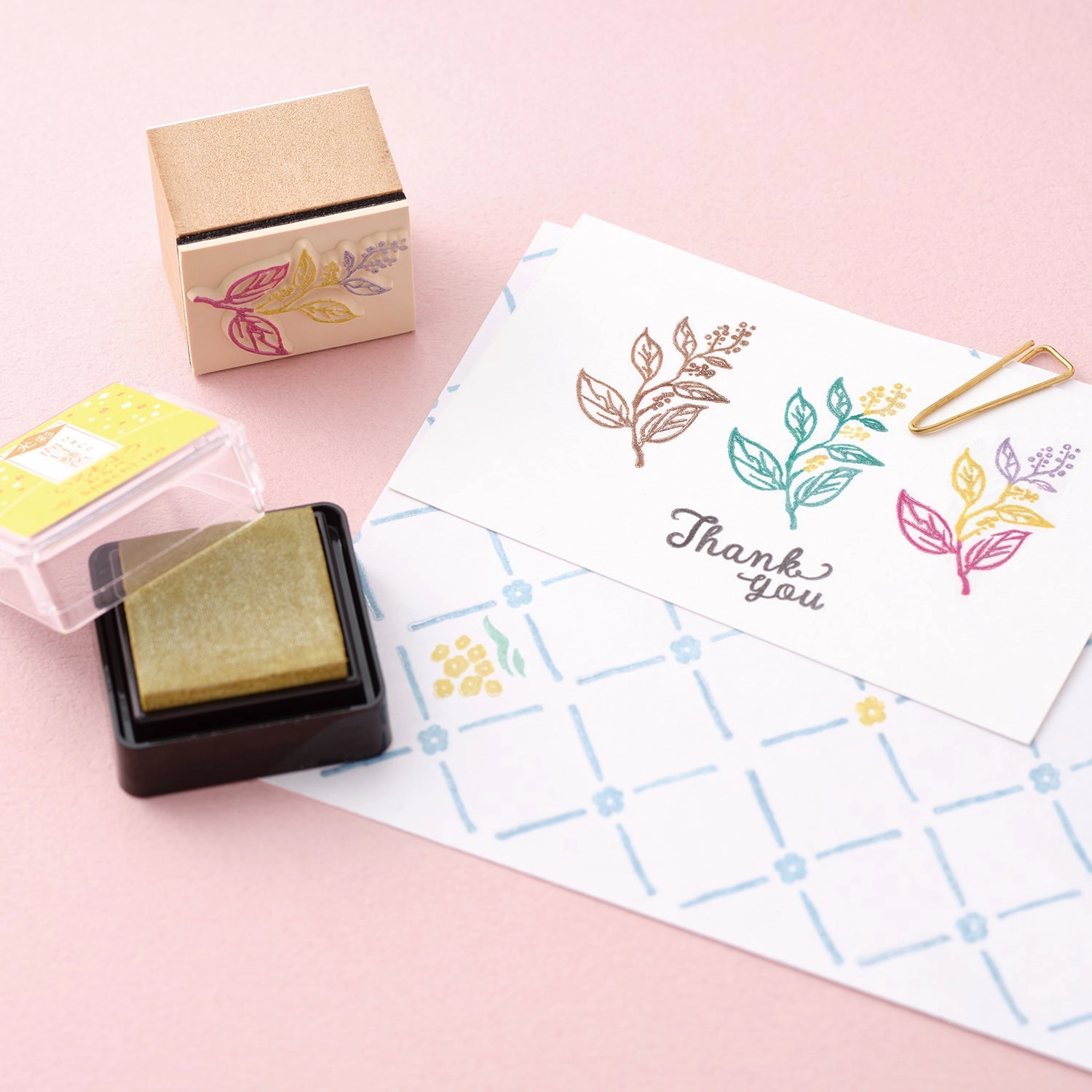 Shachihata Shachi-Iro Mini Shimmer Ink Pad - Light Blue lasting
