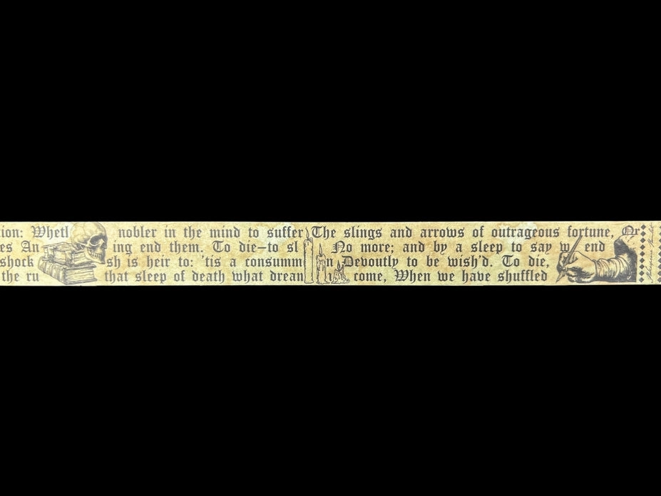 Shakespeare Washi Tape foldable muted