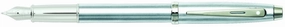small bamboo Sheaffer 100 Brushed Chrome Fountain Pen