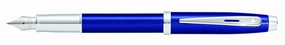compact Sheaffer 100 Glossy Blue Lacquer Fountain Pen