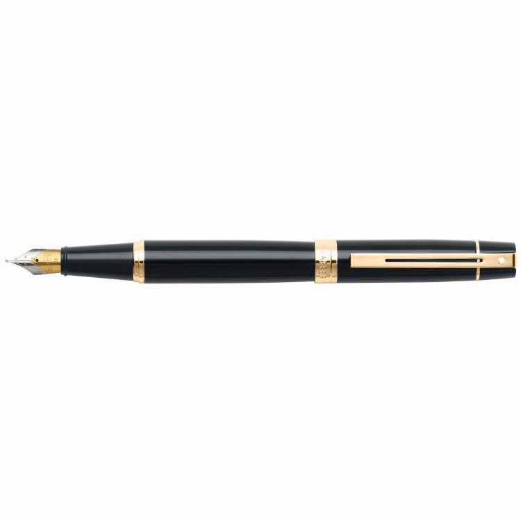 Sheaffer 300 Black & Gold Fountain Pen neutral soft