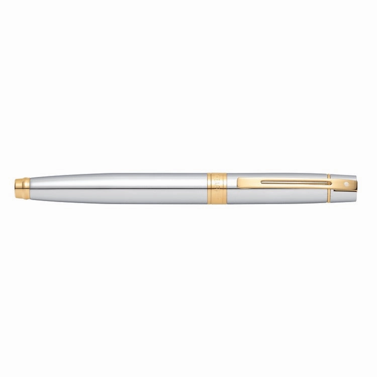 steel Sheaffer 300 Chrome With Gold Tone TrimFountain Pen
