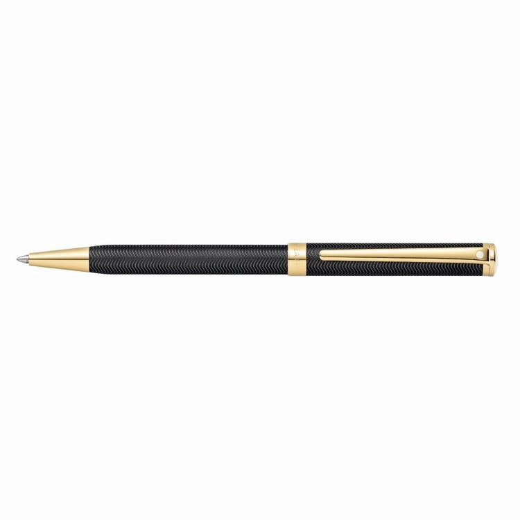 kit classic Sheaffer Intensity Engraved Matte BlackW/Chrome Cap Chrome Trim Ballpoint Pen