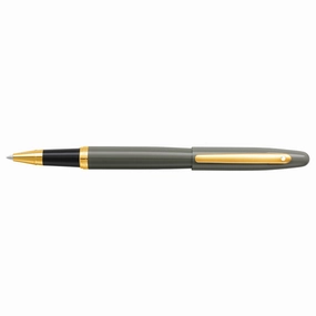 rubber Sheaffer Vfm Light Gray And Pvd Gold Trim Rollerball Pen