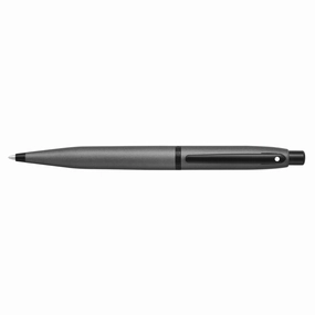 versatile round Sheaffer Vfm Matte Gray And Black Trim Ballpoint Pen