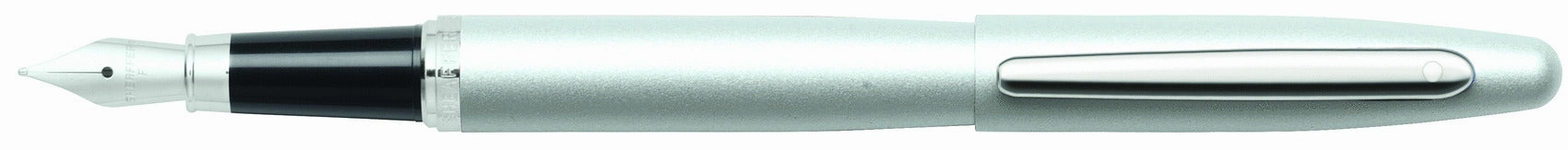 Sheaffer Vfm Strobe Silver Fountain Pen magnetic metallic